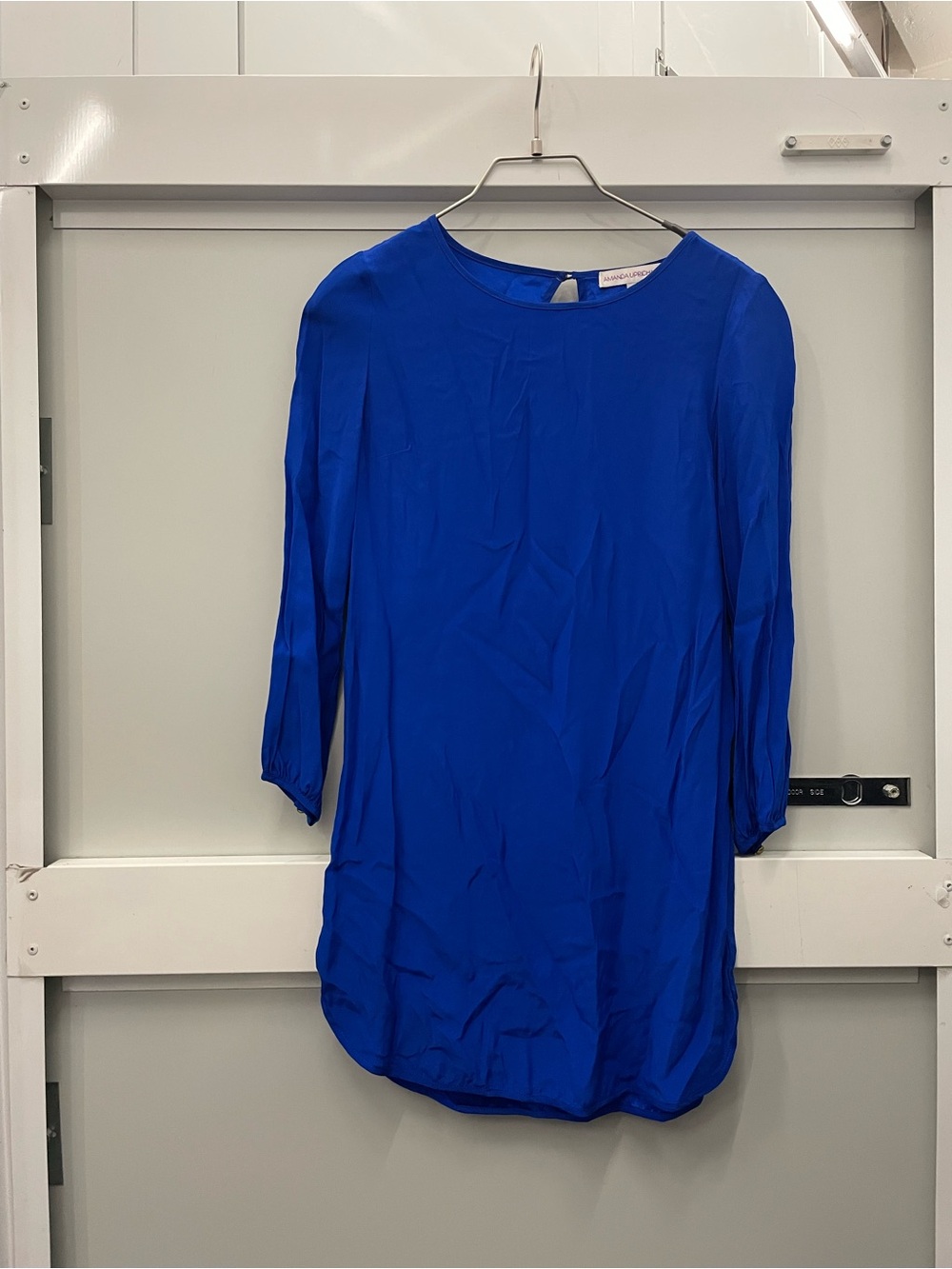 Amanda Uprichard Cobalt Blue Silk Dress